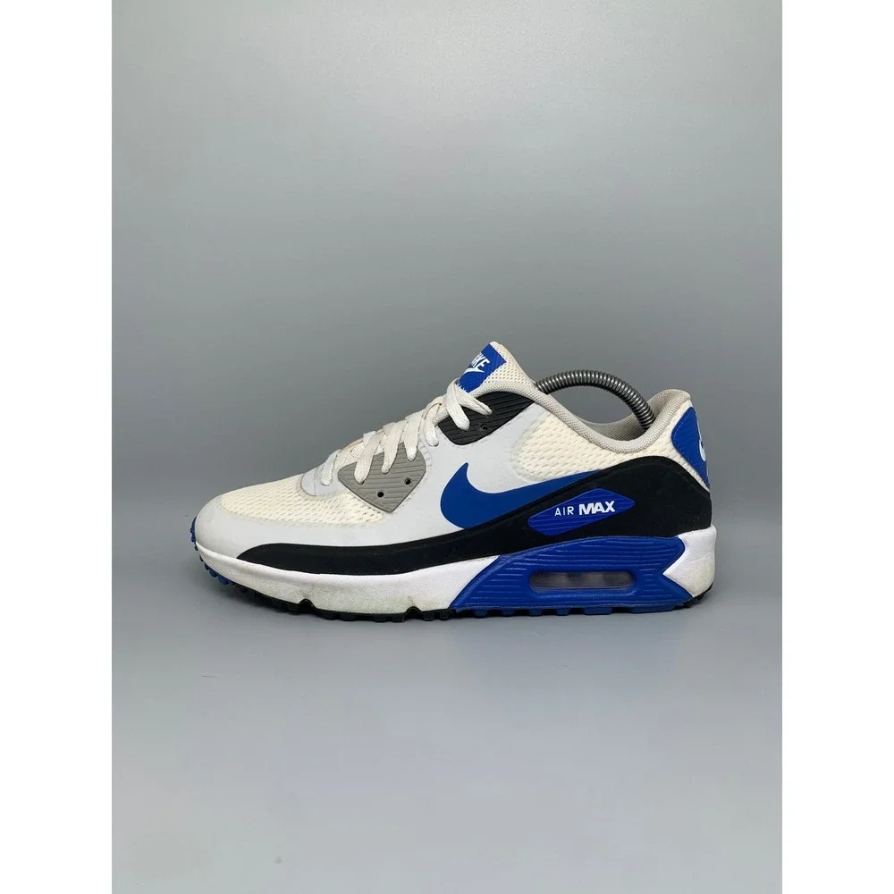 Nike Air Max 90 Golf White Racer Blue Golf Shoes DX5999-141 Men's Sz 9